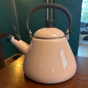 Pink Enamel Tea Kettle